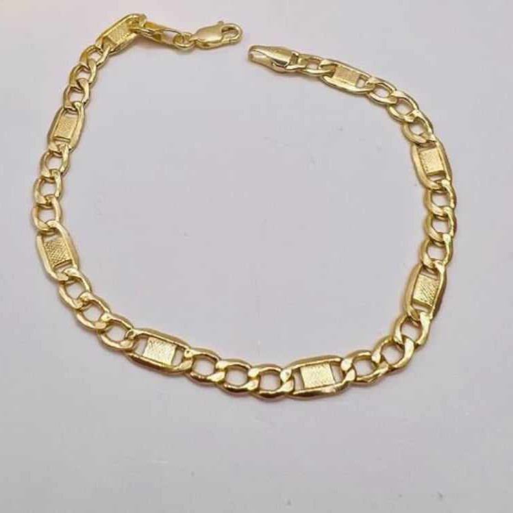 Kenzari Jewellery 14k Gold Casual Chain Bracelet for Men - 4.70 Grams