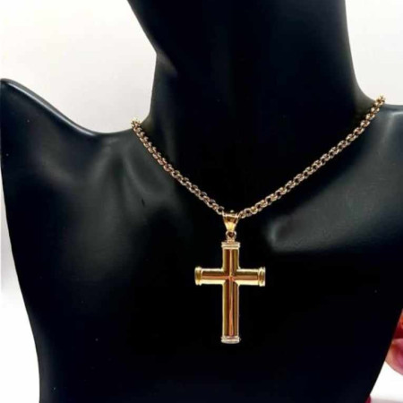 Kenzari Jewellery 14k Gold Necklace with Cross Pendant for Women - 8.71 Grams Kenzari Jewellery 14k Gold Necklace with Cross Pendant for Women - 8.71 Grams