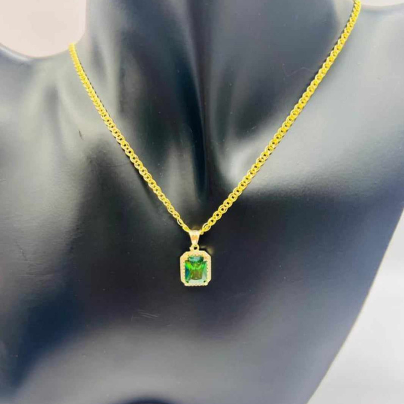 Kenzari Jewellery 14k Gold Necklace with Pendant for Women - 3.91 Grams