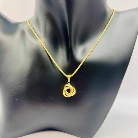 Kenzari Jewellery 14k Gold Necklace with Pendant for Women - 5.68 Grams