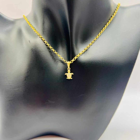 Kenzari Jewellery 14k Gold Necklace with Pendant for Women - 3.19 Grams Kenzari Jewellery 14k Gold Necklace with Pendant for Women - 3.19 Grams
