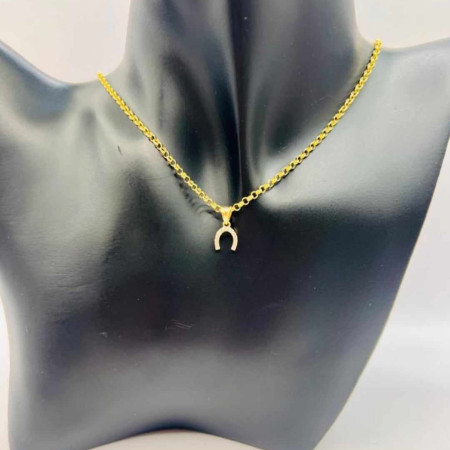 Kenzari Jewellery 14k Gold Necklace with Pendant for Women - 2.98 Grams