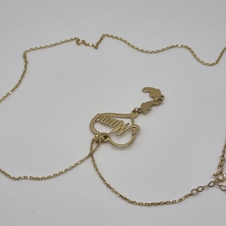 Kenzari Jewellery 14k Gold  "Mama" Necklace for Women - 5.91 Grams