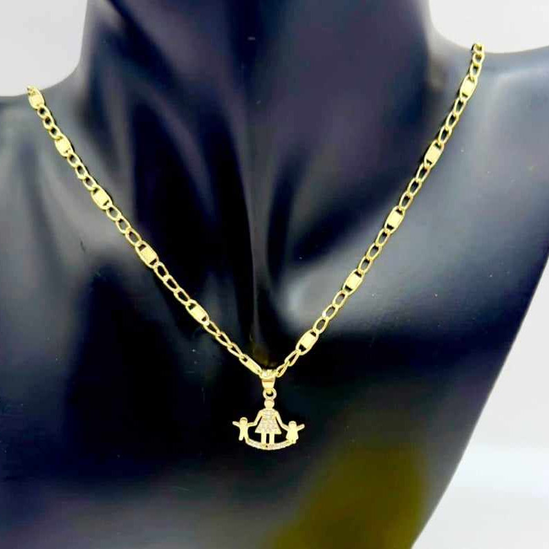 Kenzari Jewellery 14k Gold Necklace with Pendant for Women - 4.99 Grams
