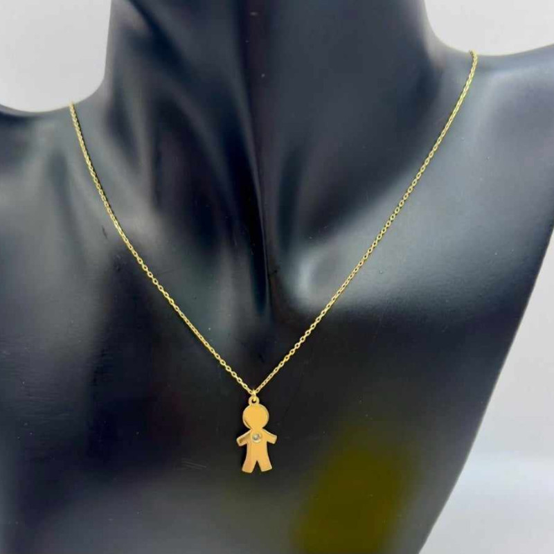 Kenzari Jewellery 14k Gold Necklace with Pendant for Women - 2.21 Grams