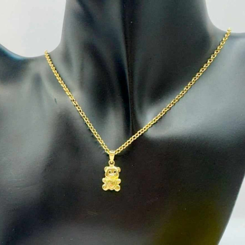 Kenzari Jewellery 14k Gold Necklace with Pendant for Women - 3.51 Grams