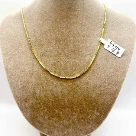 Kenzari Jewellery 14k Gold Necklace for Women - 4.12 Grams