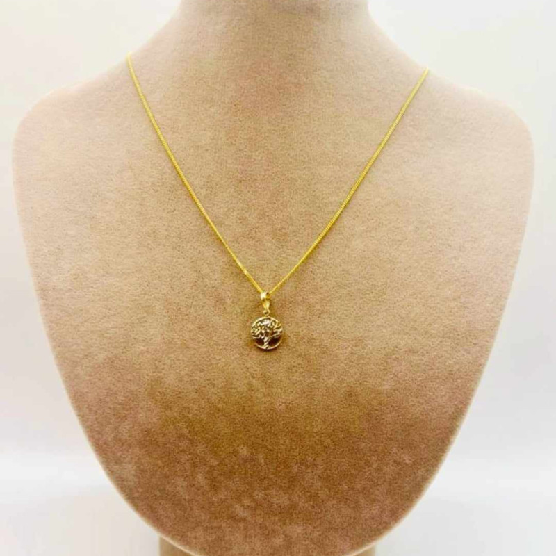 Kenzari Jewellery 14k Gold Necklace with Pendant for Women - 2.6 Grams