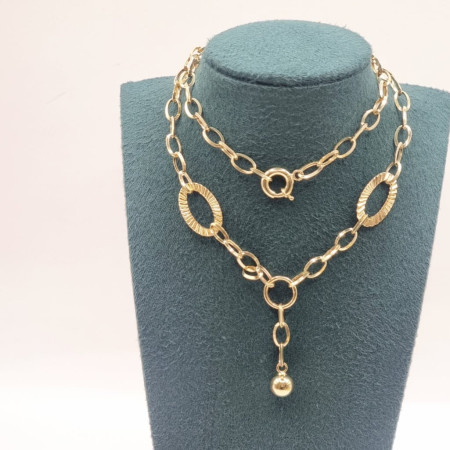Kenzari Jewellery 14k Gold Necklace for Women - 6.21 Grams