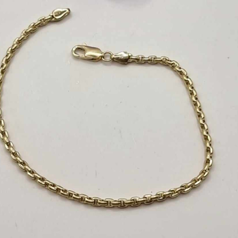 Kenzari Jewellery 14k Gold Chain Type Bracelet for women -4.51 Grams