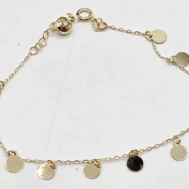 Kenzari Jewellery 14k Gold Charm Bracelet for Women -1.86 Grams