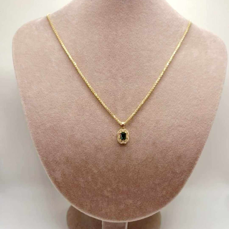 Kenzari Jewellery 14k Gold Necklace with Pendant for Women - 4.12 Grams