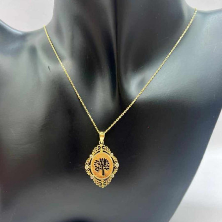 Kenzari Jewellery 14k Gold Necklace with Pendant for Women - 3.37 Grams