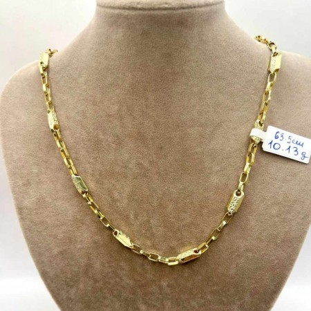 Kenzari Jewellery 14k Gold Necklace for Men - 10.13 Grams