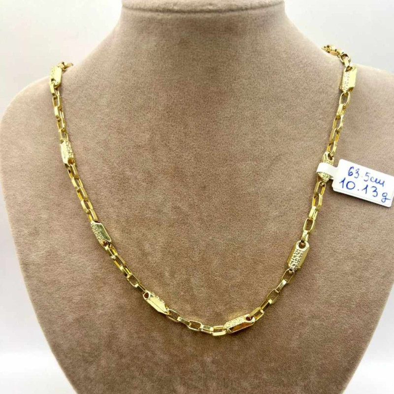 Kenzari Jewellery 14k Gold Necklace for Men - 10.13 Grams