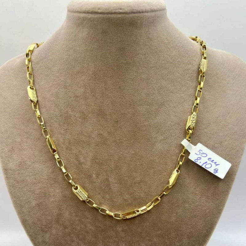Kenzari Jewellery 14k Gold Necklace for Men - 8.10 Grams