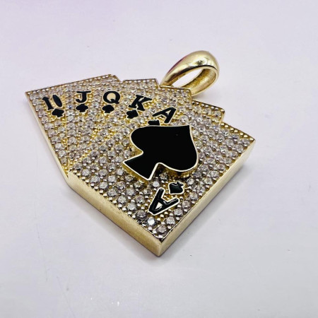 Kenzari Jewellery 14k Gold Pendant for Women - 10.04 Grams Kenzari Jewellery 14k Gold Pendant for Women - 10.04 Grams