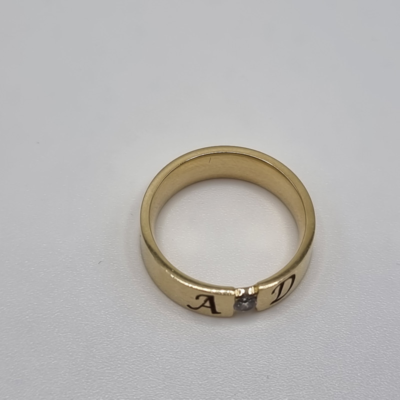 Kenzari Jewellery 14k Gold Wedding Ring for Women - 6.71 Grams