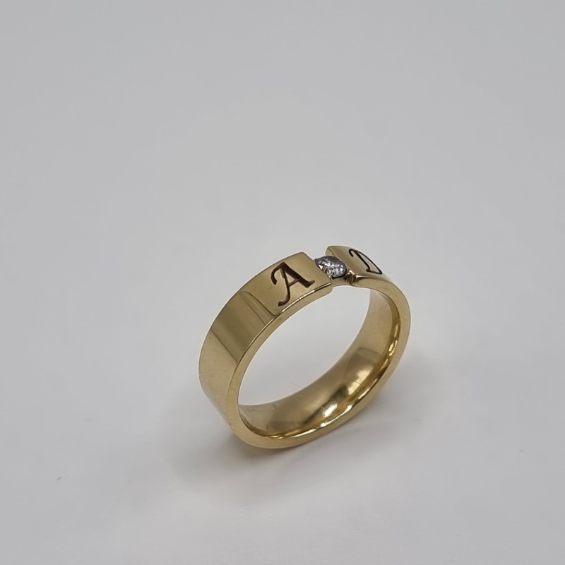 Kenzari Jewellery 14k Gold Wedding Ring for Women - 6.71 Grams