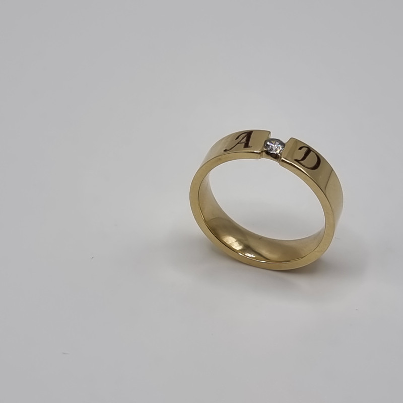 Kenzari Jewellery 14k Gold Wedding Ring for Women - 6.71 Grams