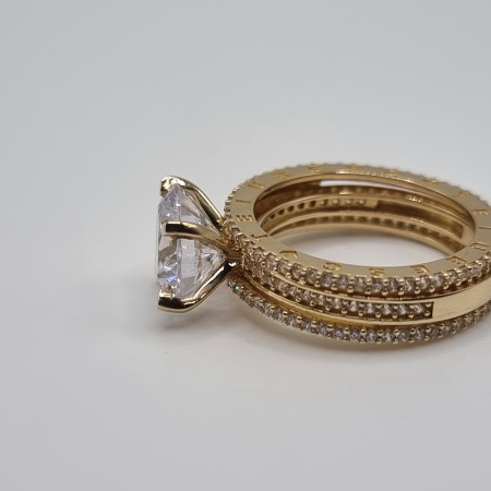 Kenzari Jewellery 14k Gold "I love you" Ring for Women - 6.78 Grams