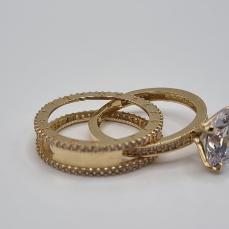 Kenzari Jewellery 14k Gold "I love you" Ring for Women - 6.78 Grams