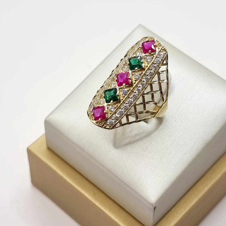 Kenzari Jewellery 14k Gold Ring for Women - 6.23 Grams