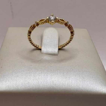 Kenzari Jewellery 14k Gold Ring for Women - 1.14 Grams