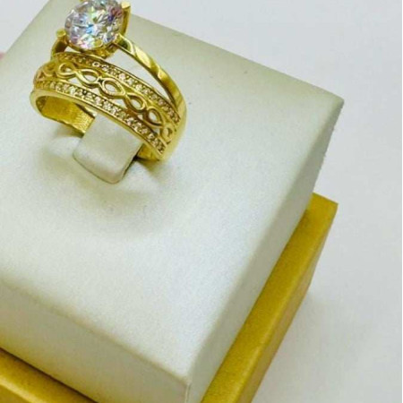 Kenzari Jewellery 14k Gold Ring for Women - 4.16 Grams