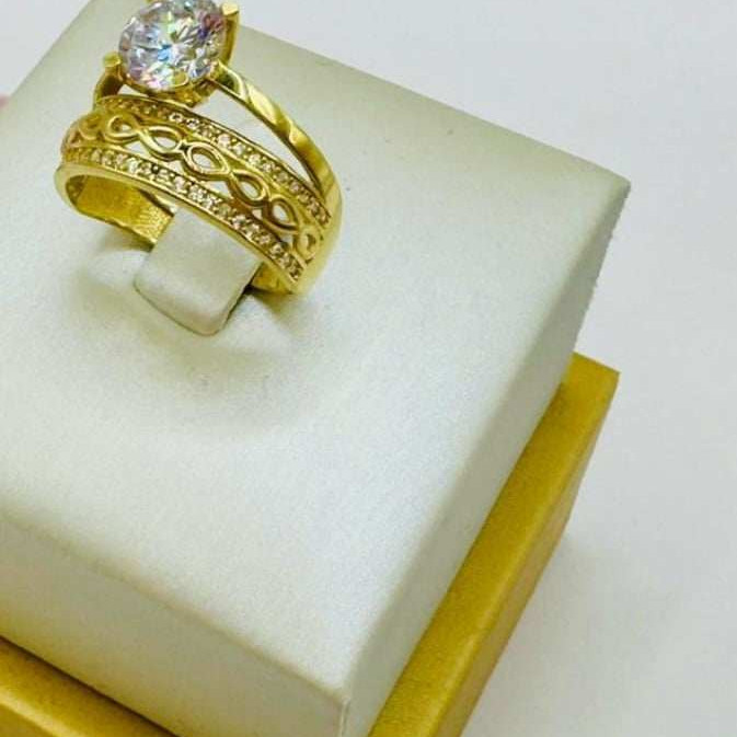 Kenzari Jewellery 14k Gold Ring for Women - 4.16 Grams