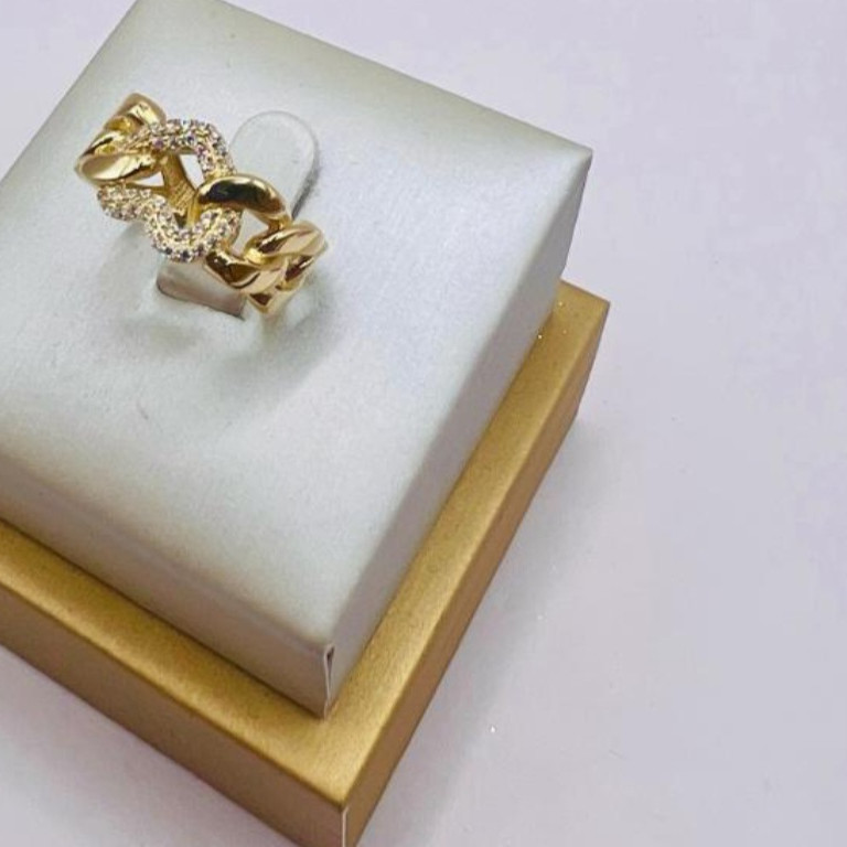 Kenzari Jewellery 14k Gold Ring for Women - 3.35 Grams