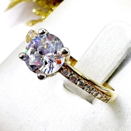 Kenzari Jewellery 14k Gold Ring for Women - 2.32 Grams