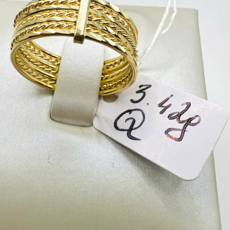 Kenzari Jewellery 14k Gold Ring for Women - 3.42 Grams Kenzari Jewellery 14k Gold Ring for Women - 3.42 Grams