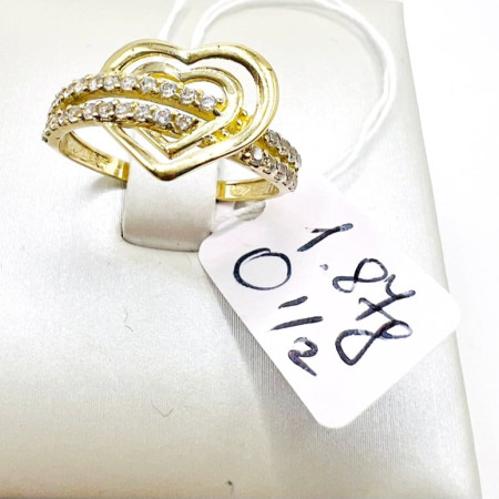 Kenzari Jewellery 14k Gold Ring for Women - 1.87 Grams