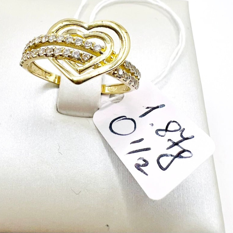 Kenzari Jewellery 14k Gold Ring for Women - 1.87 Grams