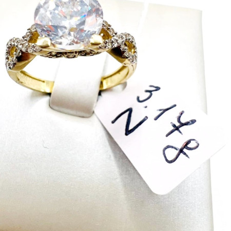 Kenzari Jewellery 14k Gold Ring for Women - 3.17 Grams