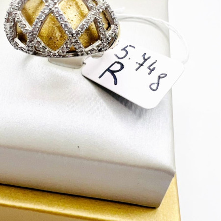 Kenzari Jewellery 14k Gold Ring for Women - 5.74 Grams