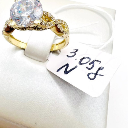 Kenzari Jewellery 14k Gold Ring for Women - 3.05 Grams