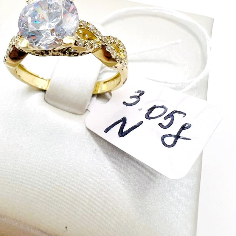 Kenzari Jewellery 14k Gold Ring for Women - 3.05 Grams