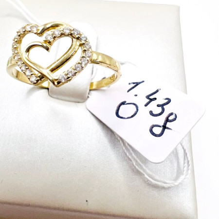 Kenzari Jewellery 14k Gold Ring for Women - 1.43 Grams Kenzari Jewellery 14k Gold Ring for Women - 1.43 Grams