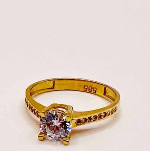 Kenzari Jewellery 14k Gold Ring for Women - 2.15 Grams