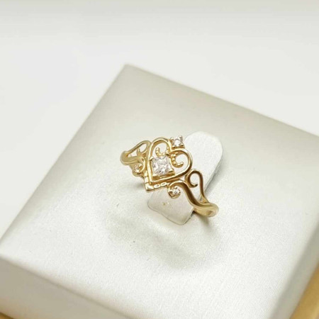 Kenzari Jewellery 14k Gold Ring for Women - 1.59 Grams