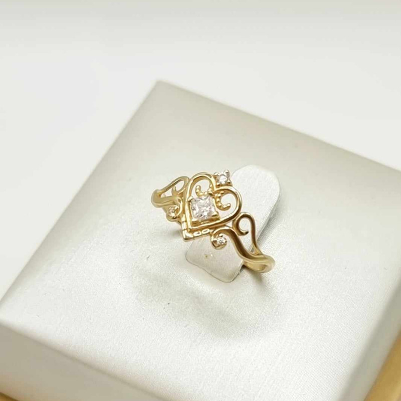 Kenzari Jewellery 14k Gold Ring for Women - 1.59 Grams