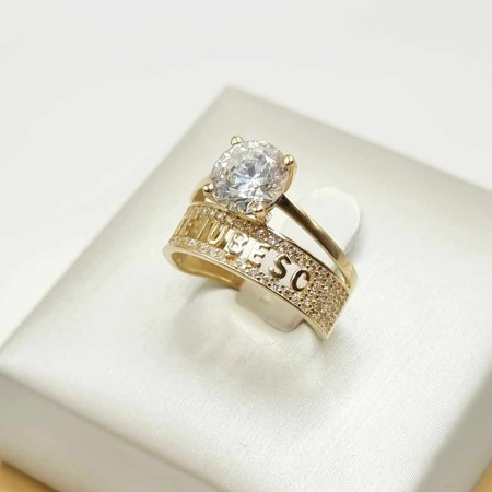 Kenzari Jewellery 14k Gold Ring for Women - 3.54 Grams