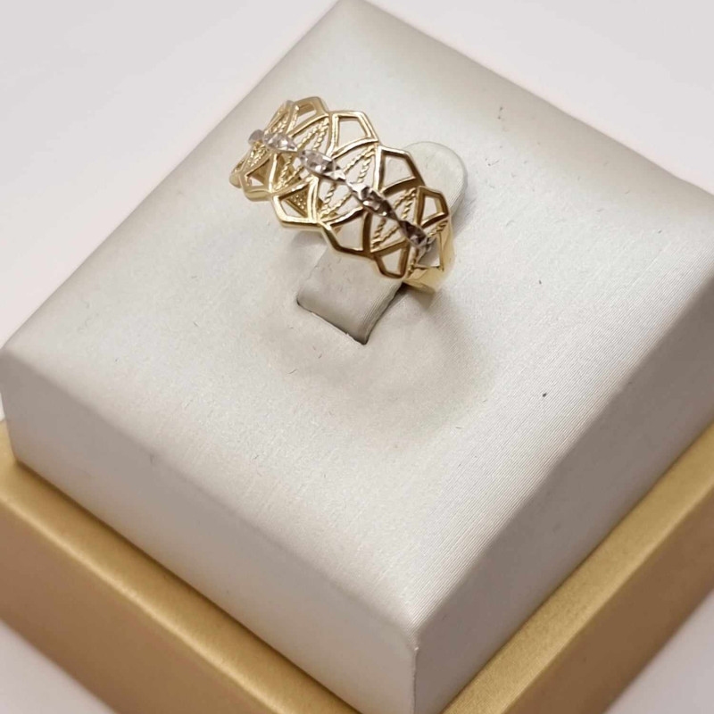 Kenzari Jewellery 14k Gold Ring for Women - 2.16 Grams Kenzari Jewellery 14k Gold Ring for Women - 2.16 Grams