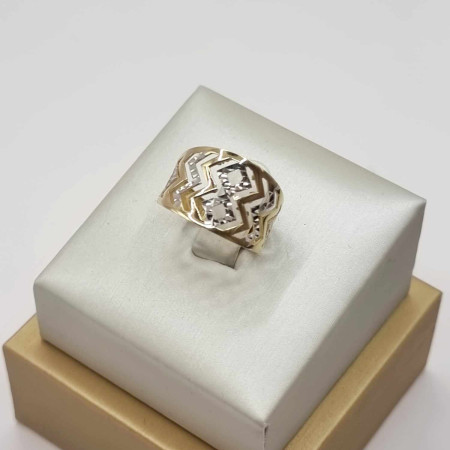 Kenzari Jewellery 14k Gold Ring for Women - 2.44 Grams