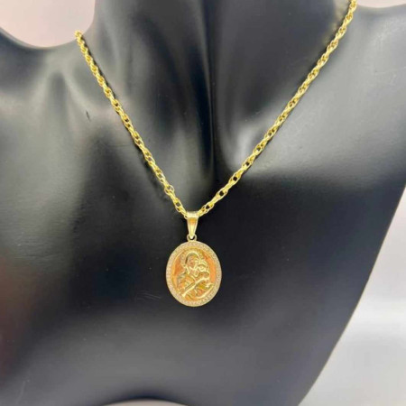 Kenzari Jewellery 14k Gold Necklace with Pendant for Women - 5.86 Grams