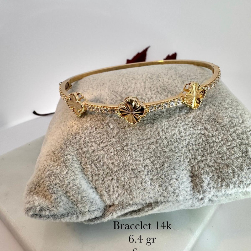 14K Gold Bangle Bracelet – 6.4g, 6cm