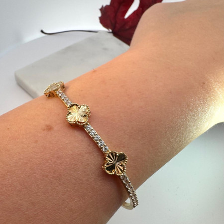 14K Gold Bangle Bracelet – 6.4g, 6cm