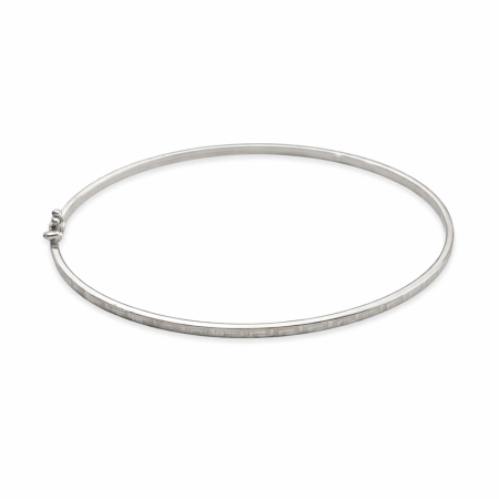 18K Gold Minimalist Bangle Bracelet – 2.57g Lightweight Elegant Bracelet